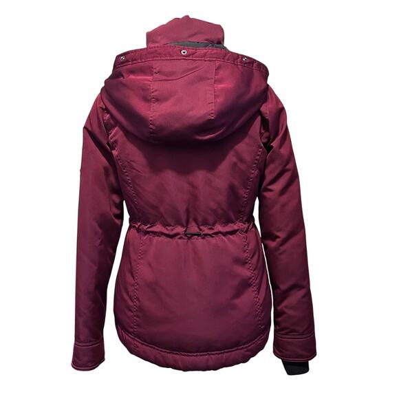 Hollister Ultimate Down Collection Burgundy Jacket - Size Small - Picture 5 of 10